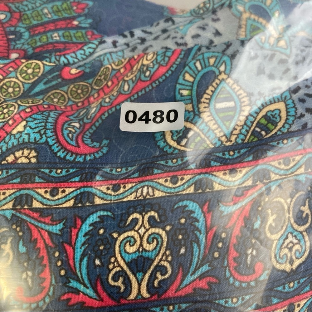 Anthropologie boemo Kimono Maxi Dress Womens Sz L Paisley Caftan - Picture 16 of 16